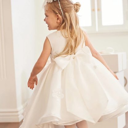 Organza Rosette Sleeveless Mid-long Dresses - image 3