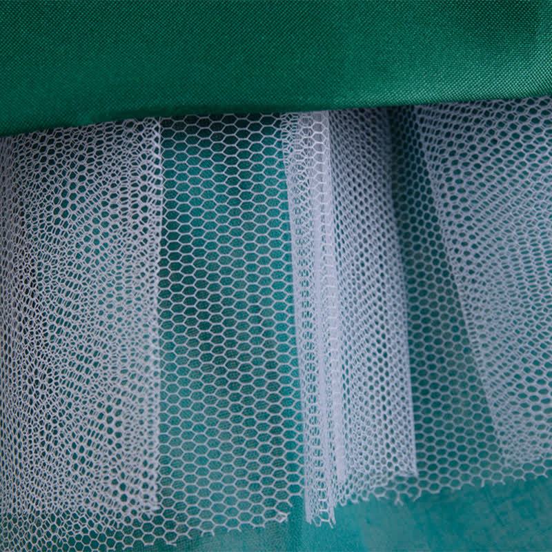 Mesh Bow Sequins Folds Short Sleeve Mid-long Dresses - image 16