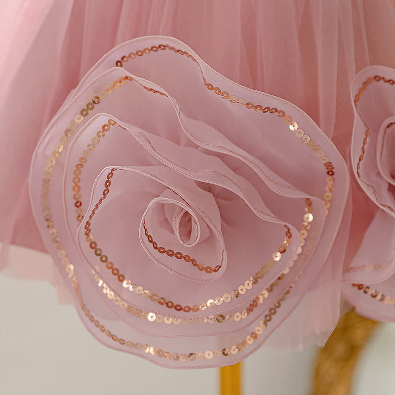 Sequins & Mesh Bow Rosette Sequins Sleeveless Maxi Dresses - image 10