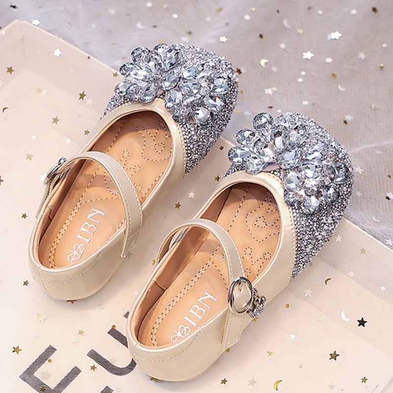 Solid Rhinestones Round Toe Flats  - image 12