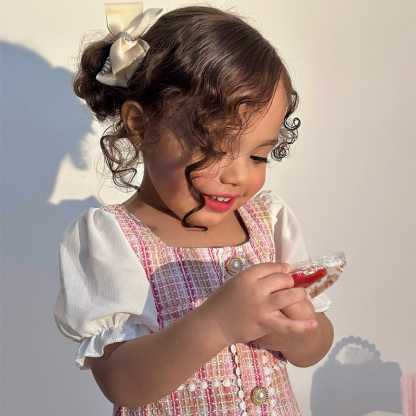 Tweed Split Joint Short Sleeves Midi Dresses - image 11