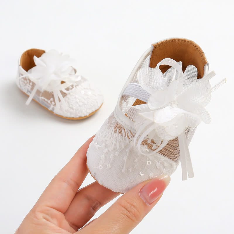 Solid Rosette Round Toe Flats - image 4