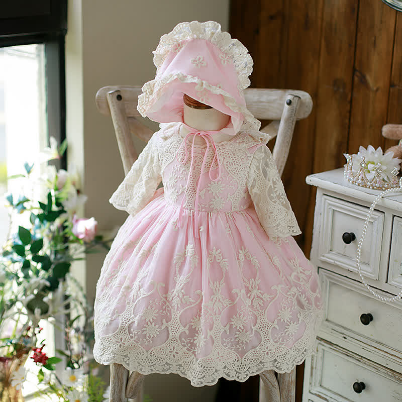 Lace Bow Half Sleeve Midi Two-piece Set - image 3