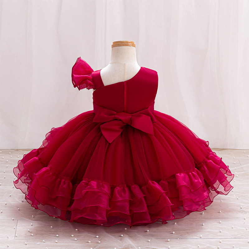 Mesh Bow Folds Sleeveless Mid-long Dresses - image 12