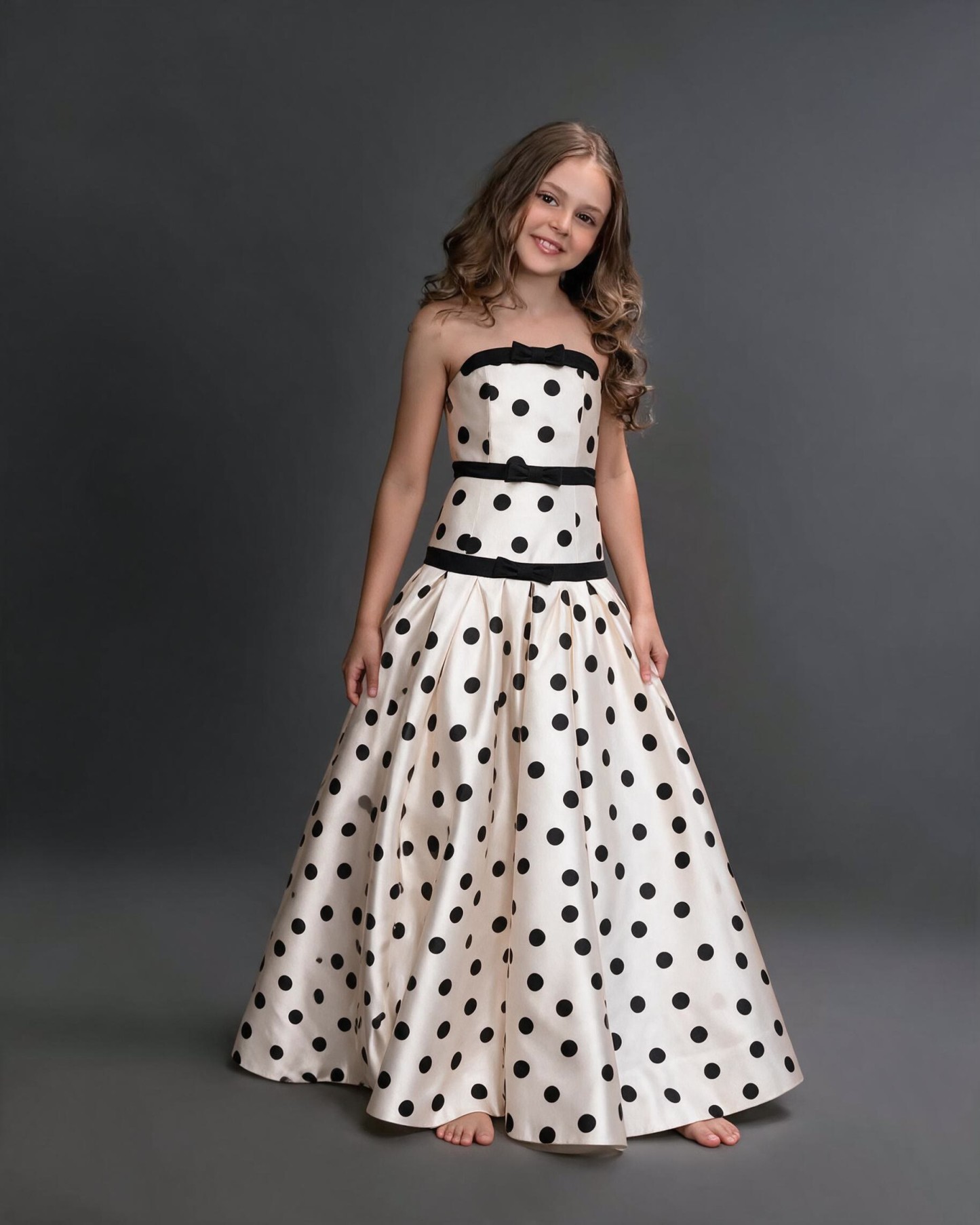 Satin Bow Sleeveless Maxi Dresses - image 11