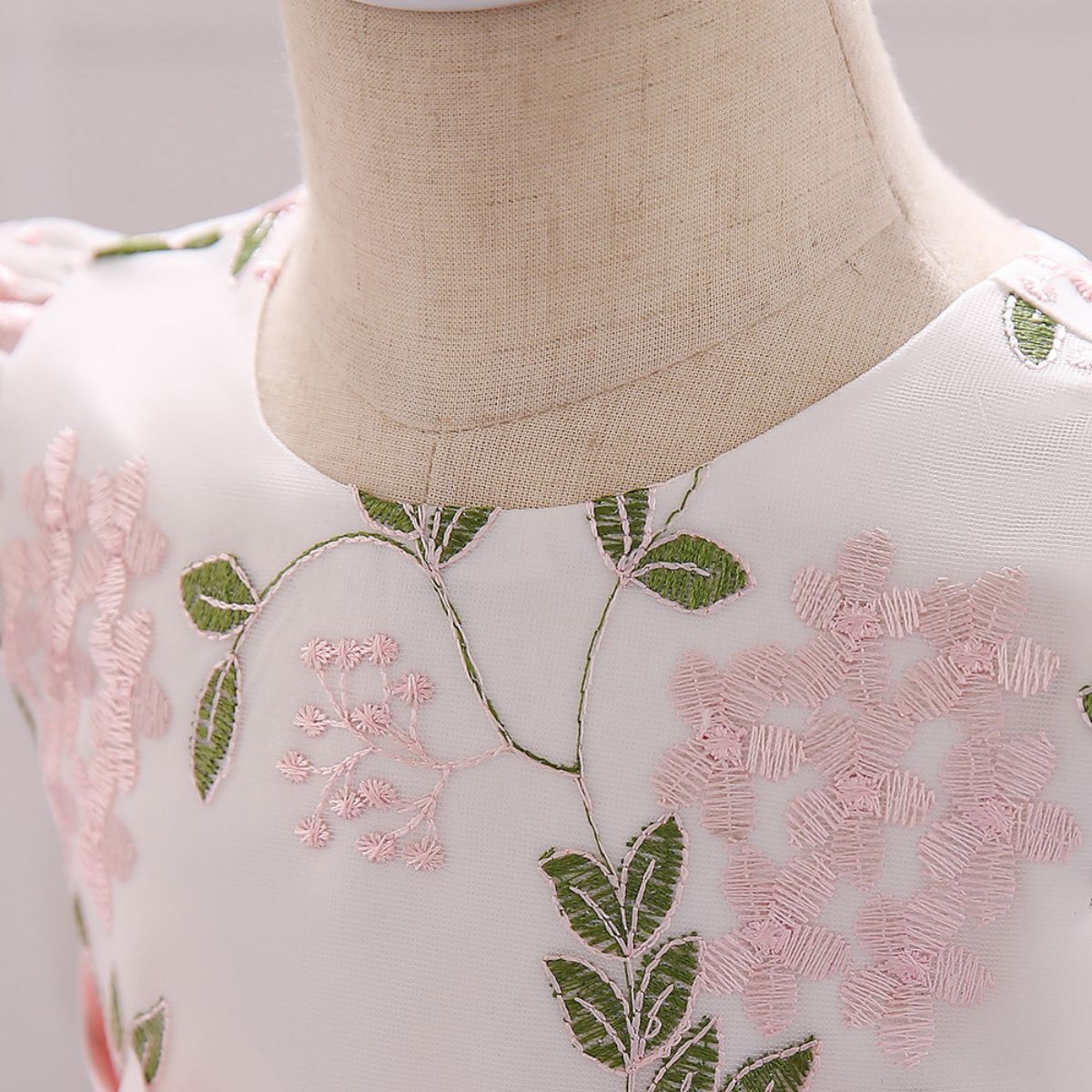 Mesh Bow Rosette Cap Sleeve Midi Dresses - image 5