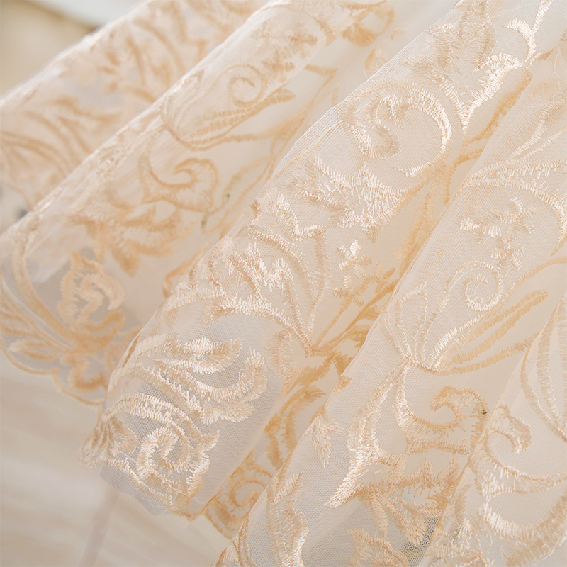 Mesh Applique Sleeveless Maxi Dresses - image 13