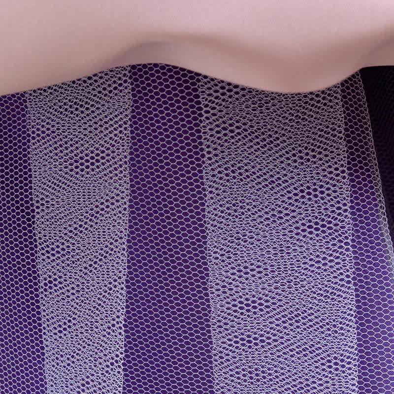 Polyester Cotton Bow Glitter Sleeveless Mid-long Dresses - image 8