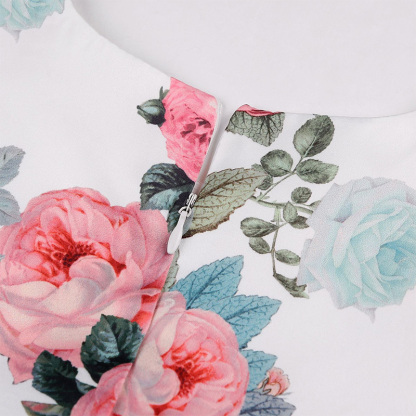 Satin Bow Short Sleeve Midi Dresses - image 27