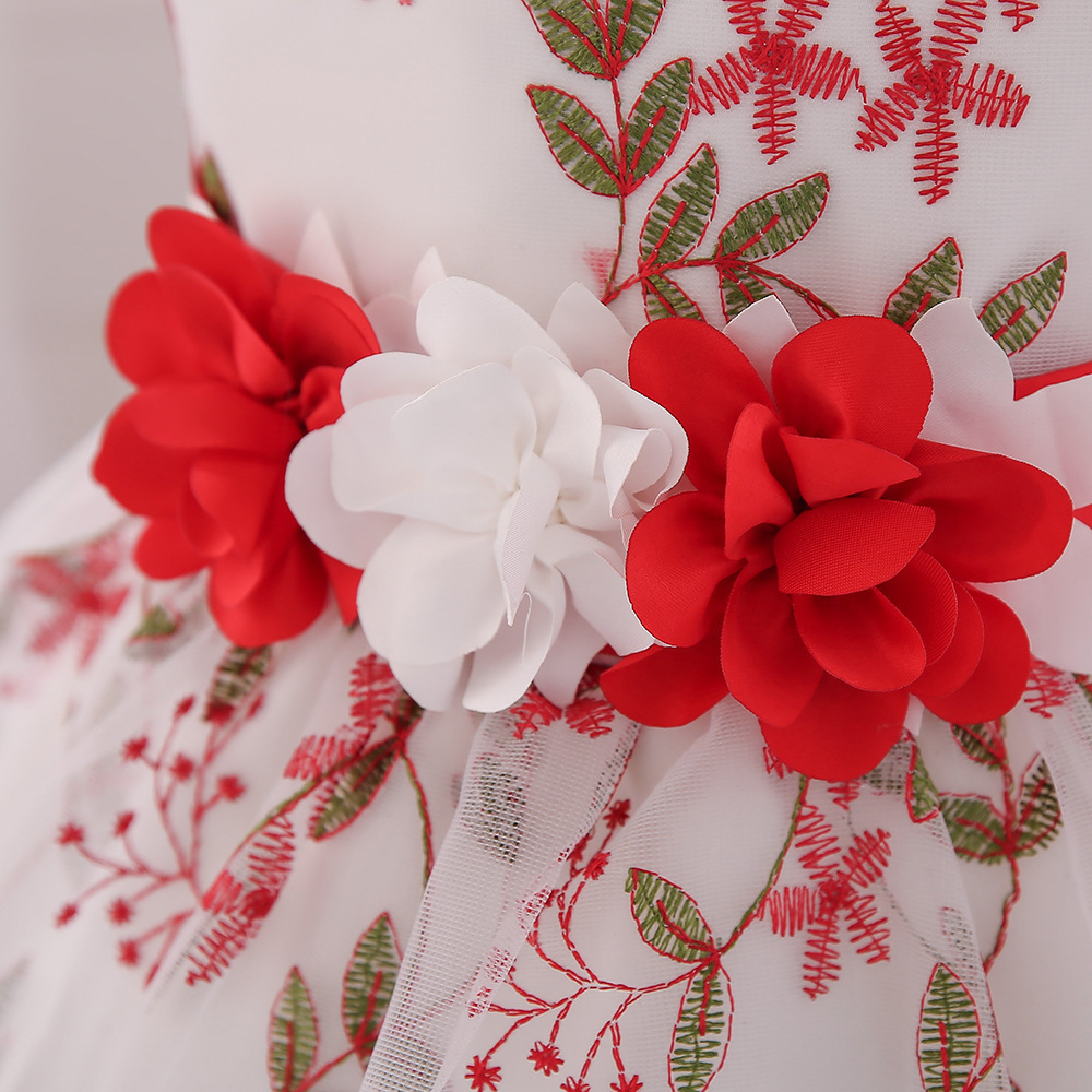 Mesh Bow Rosette Cap Sleeve Midi Dresses - image 14