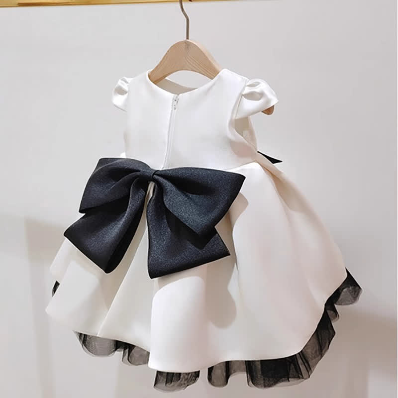 Satin Bow Cap Sleeve Midi Dresses - image 5