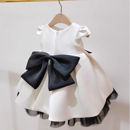 Satin Bow Cap Sleeve Midi Dresses - image 5