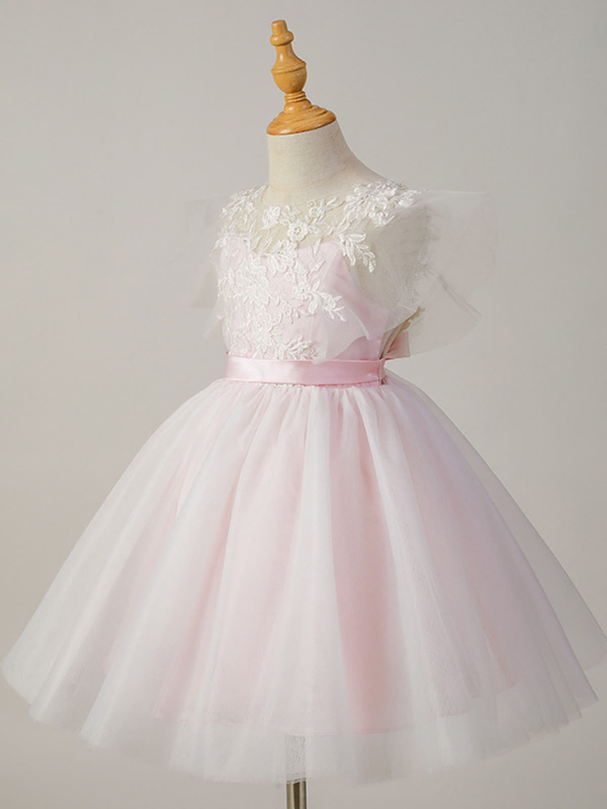 Mesh Applique Sleeveless Short Dresses - image 5