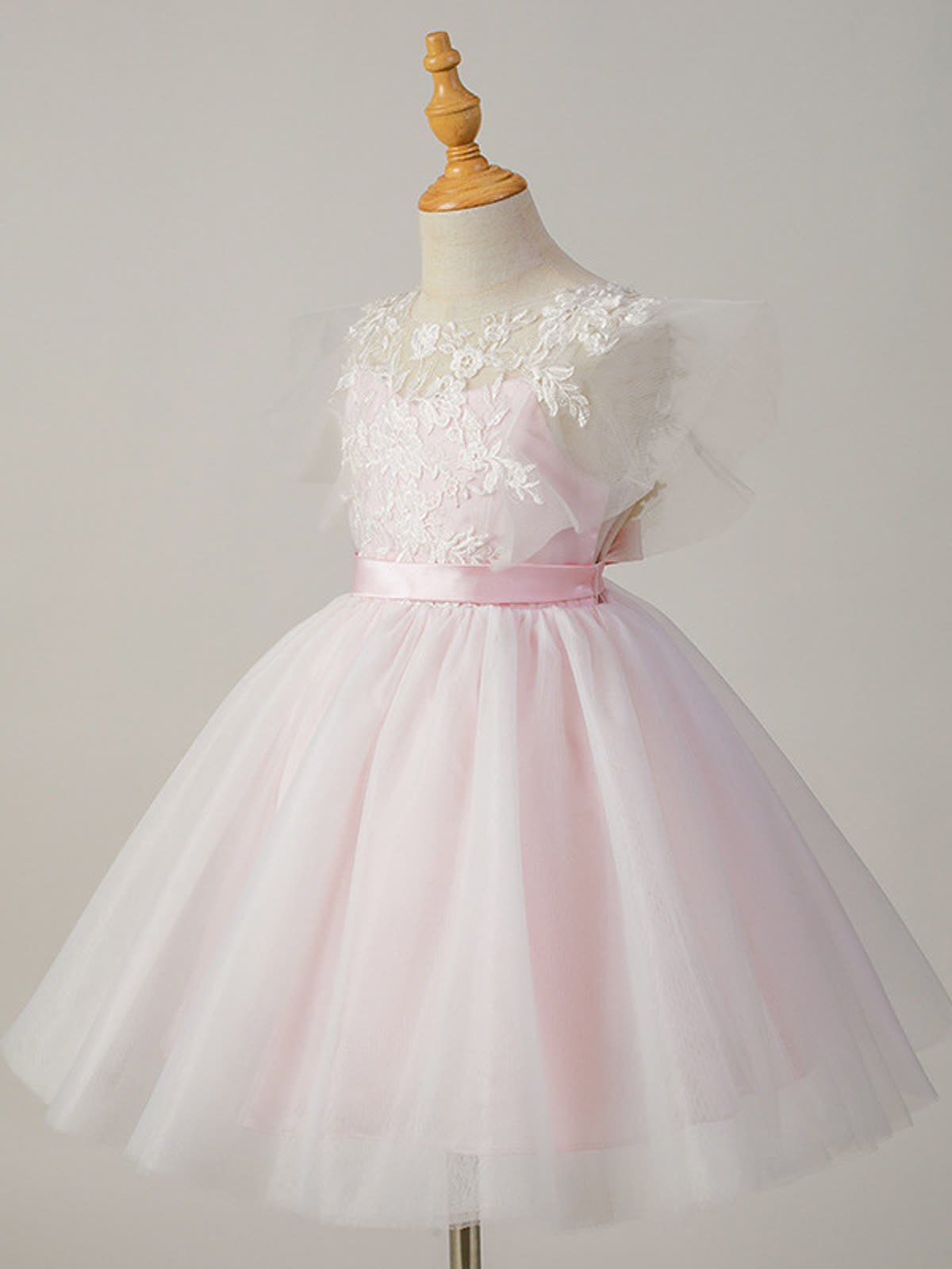 Mesh Applique Sleeveless Short Dresses - image 5