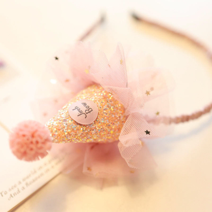 Color-block With Sequins Hairband - Hairband - Pink - image 10