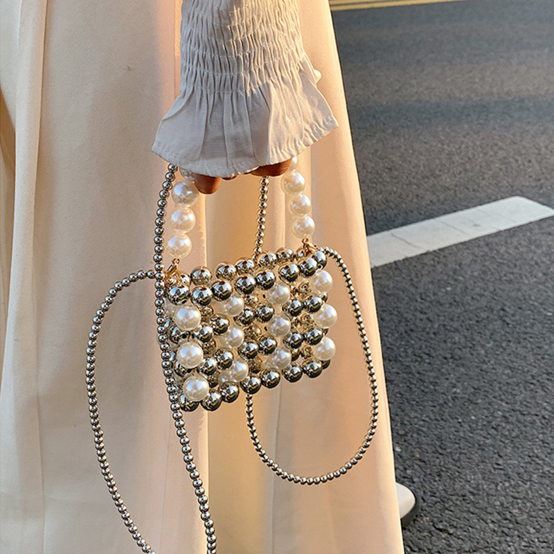 Solid With Pearls Bags - image 7