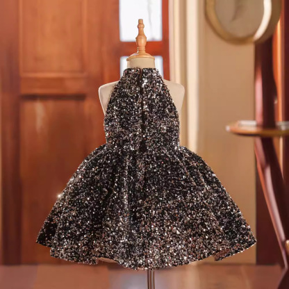 Glitter Bow Sleeveless Midi Dresses - image 3