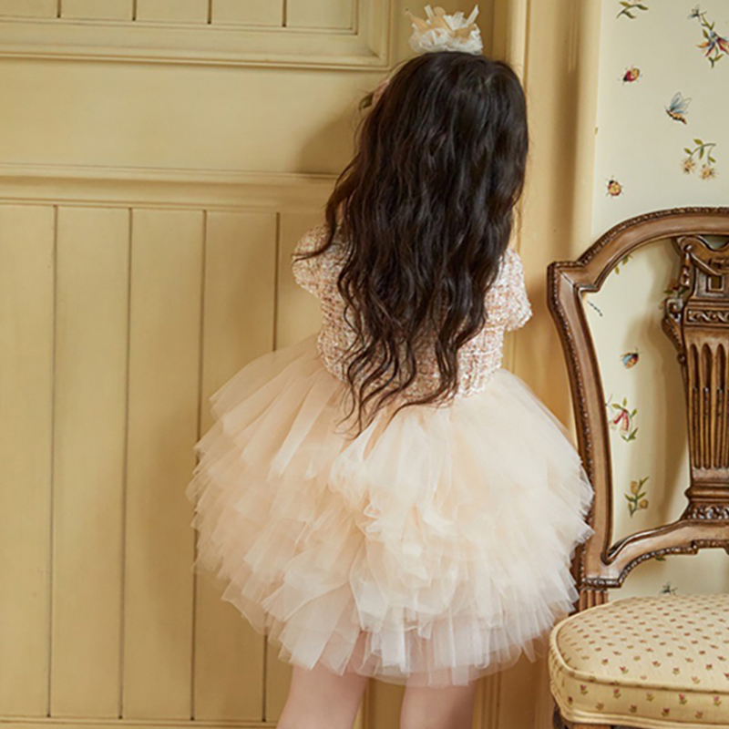 [Archive Sale] Mesh Folds Short Sleeve Midi Dresses - image 7