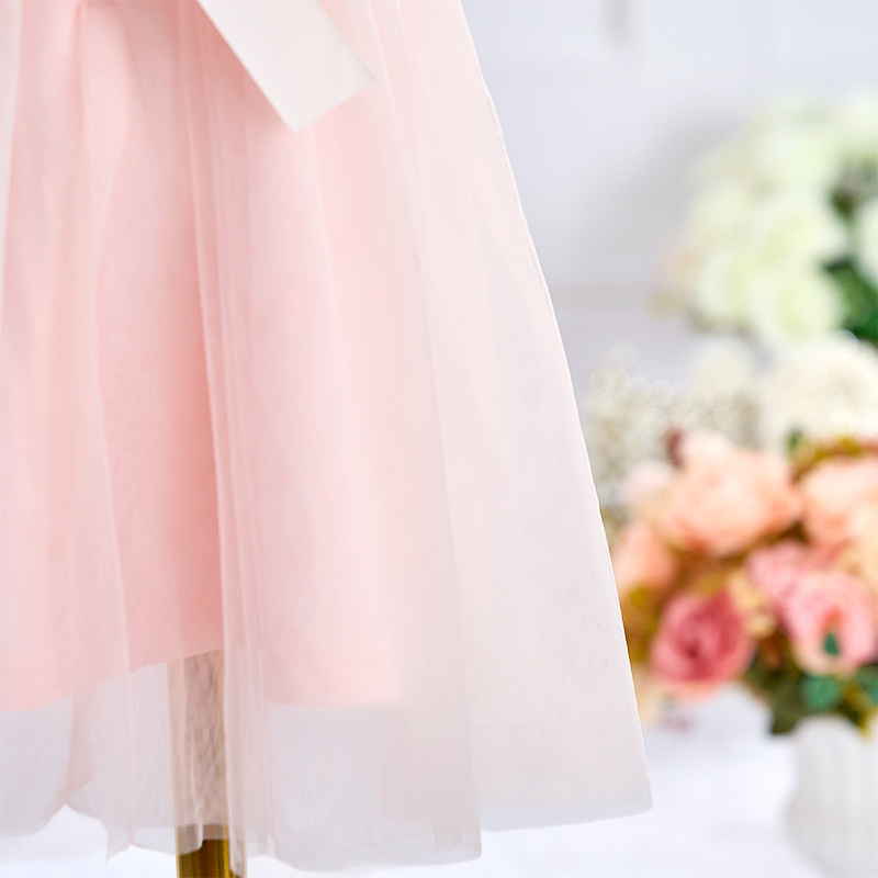 Mesh Rosette Sleeveless Mid-long Dresses - image 6