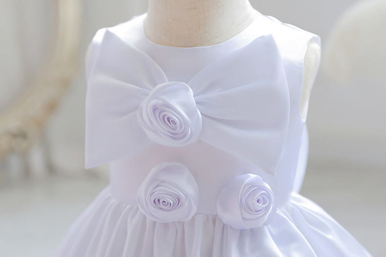 Satin Rosette Sleeveless Midi Dresses - image 13