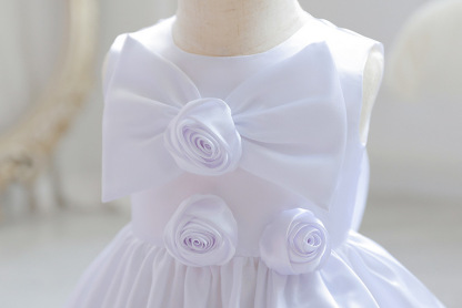 Satin Rosette Sleeveless Midi Dresses - image 13