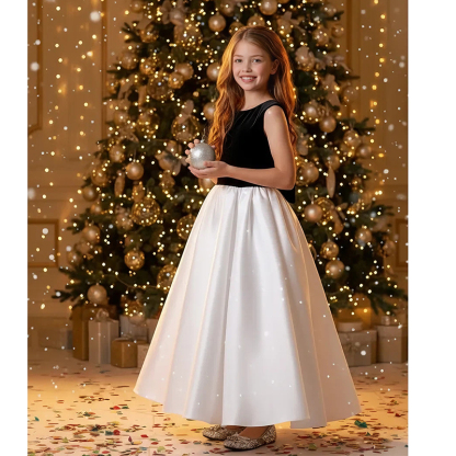 Satin Bow Sleeveless Maxi Dresses - image 17