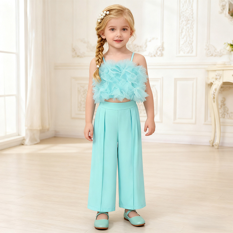 Cotton Folds Sleeveless Regular Two-piece Set - image 22