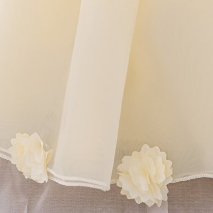 Organza Bow Rosette Maxi Dresses - image 8