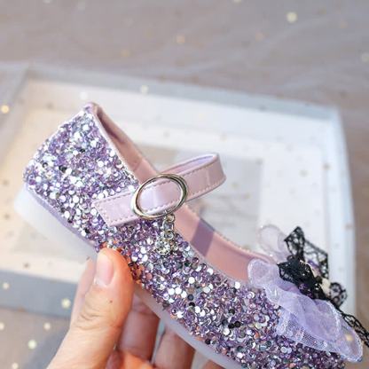 Solid Bow Sequins Round Toe Flats  - image 7