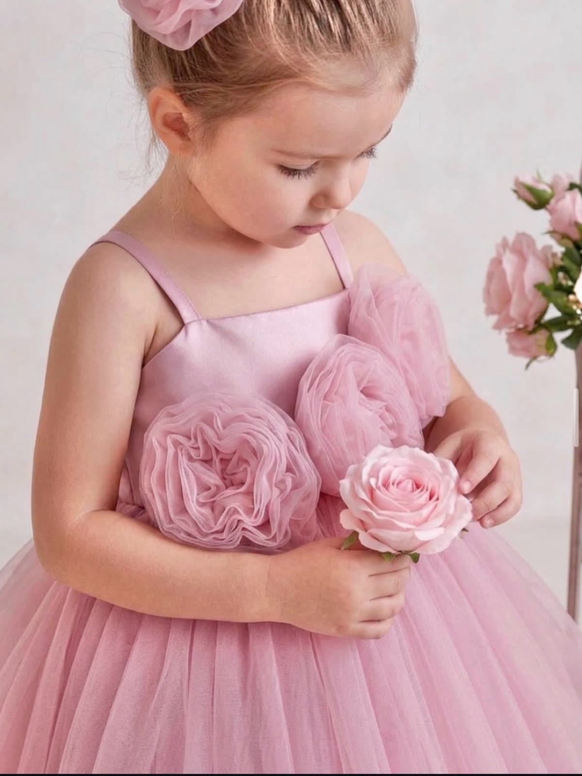 Mesh Rosette Sleeveless Short Dresses - image 5