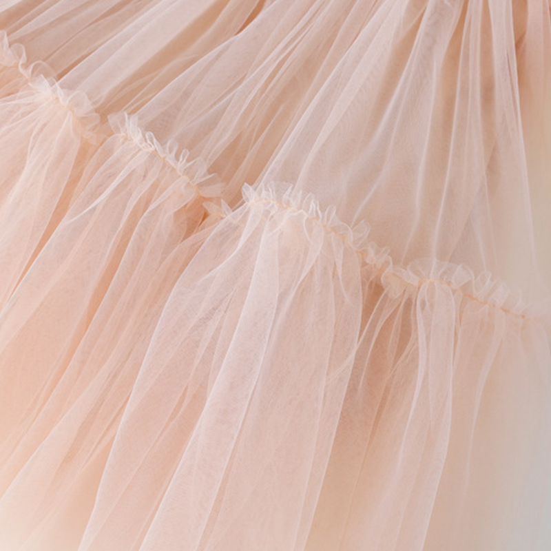 [Archive Sale] Mesh Folds Lace Long Sleeve Mid-long Dresses - image 26