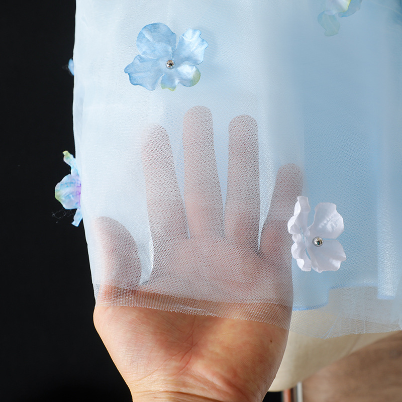 Easter Mesh Rosette Sleeveless Midi Dresses - image 4