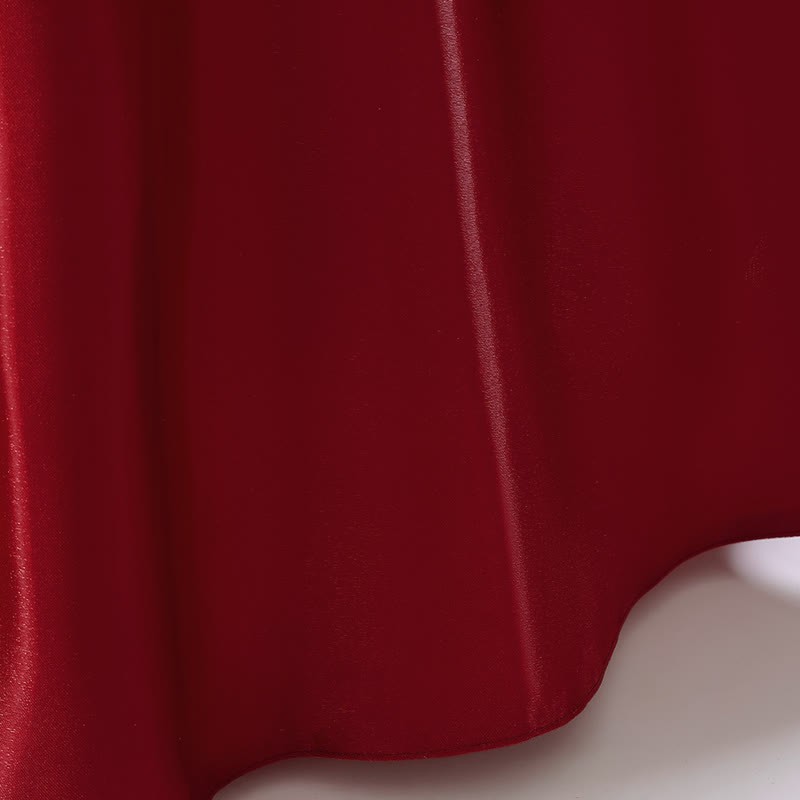 Satin  Rosette Cap Sleeve Maxi Dresses - image 29