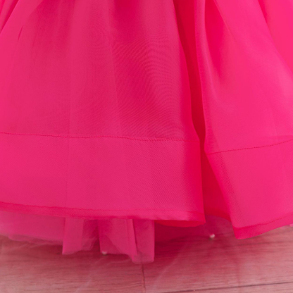 Organza Bow Sleeveless Regular Dresses - image 16