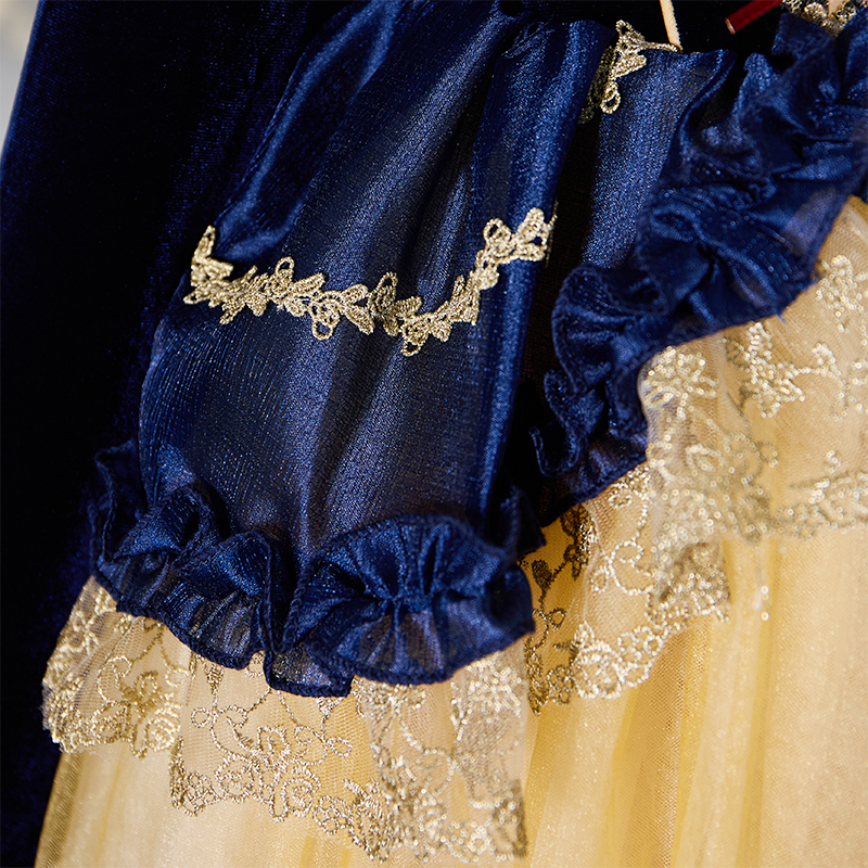 Velvet Folds Long Sleeve Midi Dresses - image 7