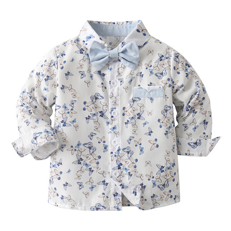 Cotton Bow Long Sleeve Two-piece Set - image 3