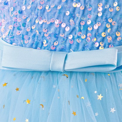 Sequins & Mesh Bow Sequins Sleeveless Maxi Dresses - image 38