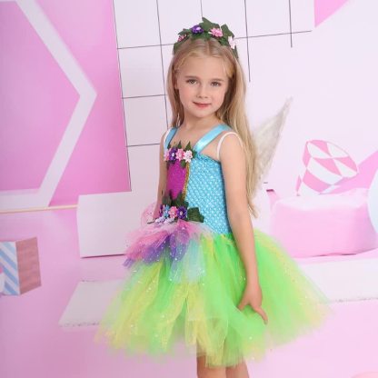 Mesh Rosette Sleeveless Midi Dresses - image 3