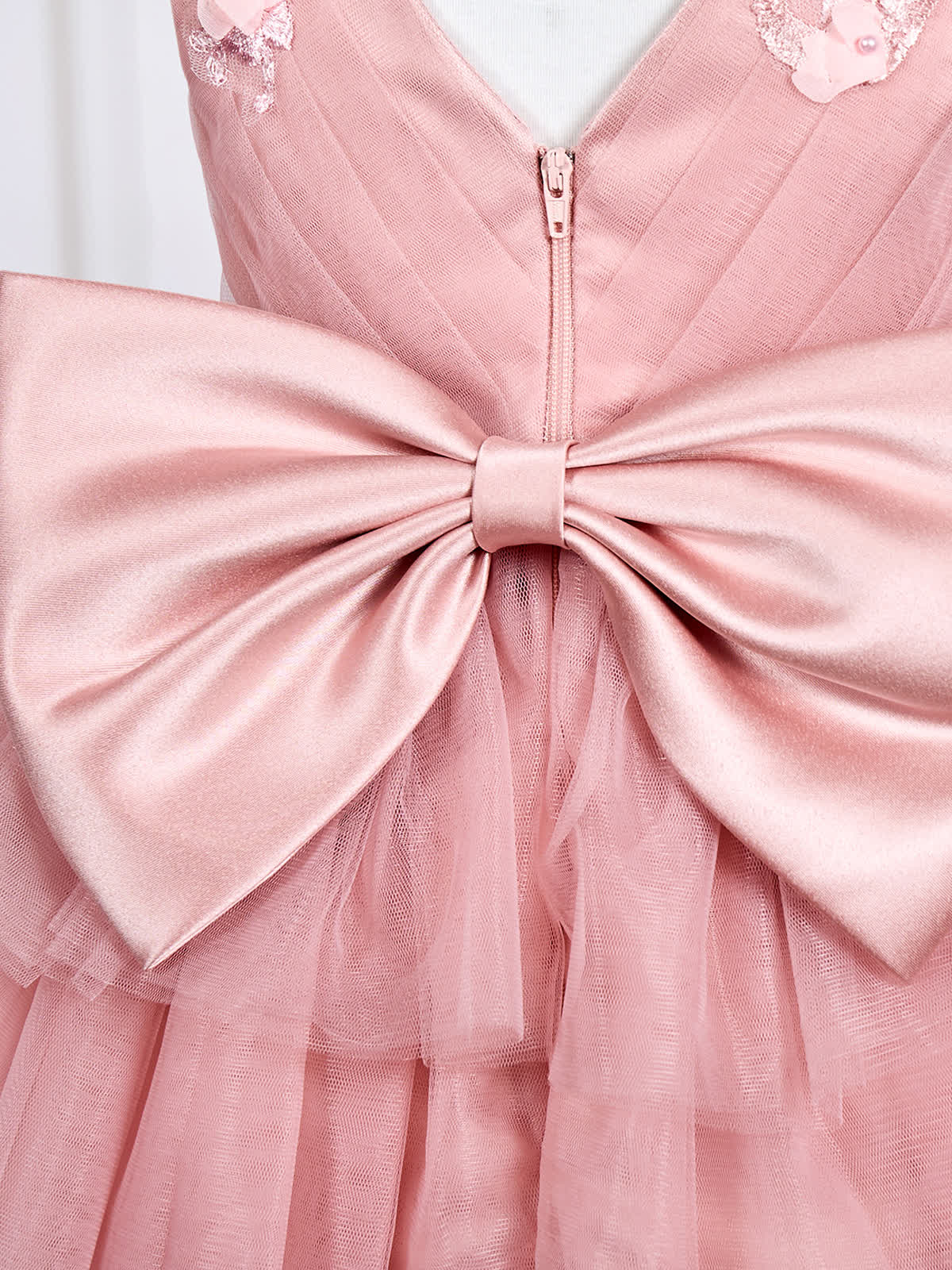 Mesh Rosette Sleeveless Midi Dresses - image 11