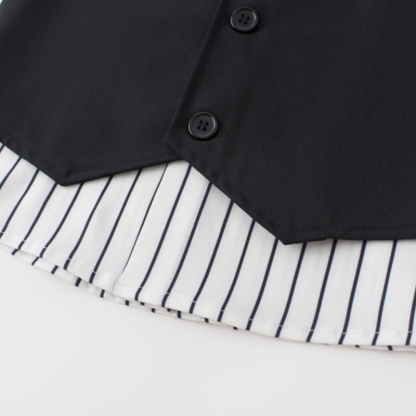 [Archive Sale] Cotton Bow Long Sleeve Regular 3-piece Formal Suit - image 12