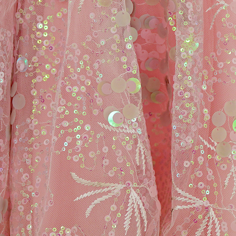 Mesh Sequins Applique Sleeveless Midi Dresses - image 4