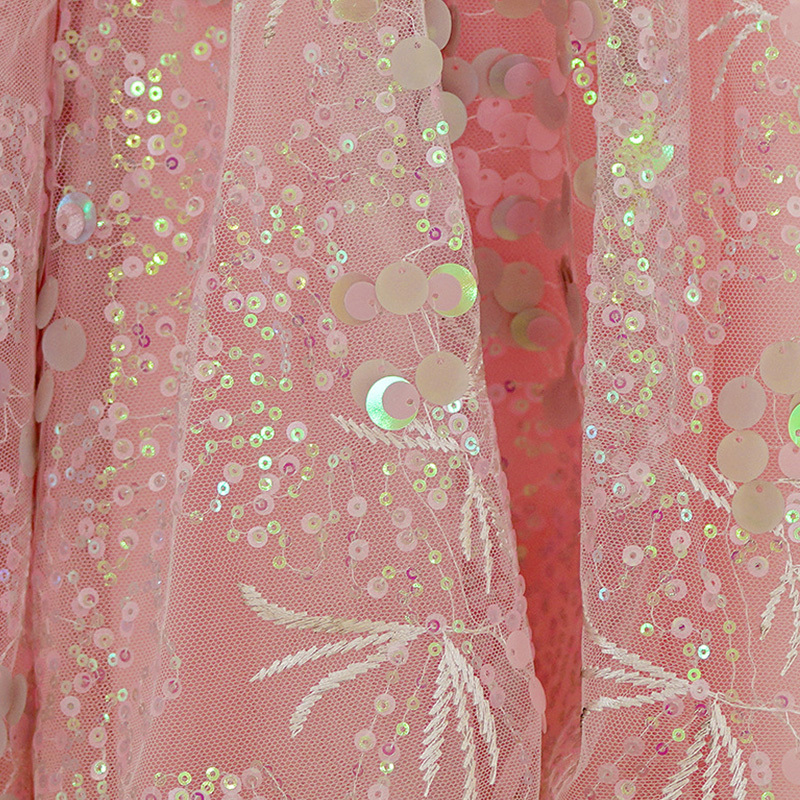 Mesh Sequins Applique Sleeveless Midi Dresses - image 4