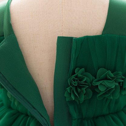 Mesh Rosette Sleeveless Midi Dresses - image 28