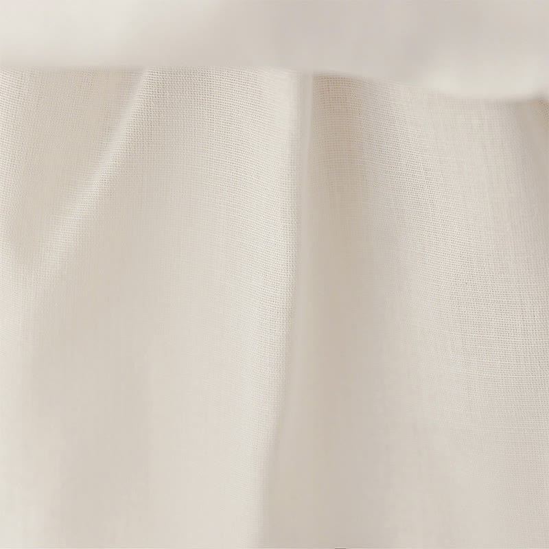 Satin Rosette Short Sleeve Mid-long Dresses - image 15