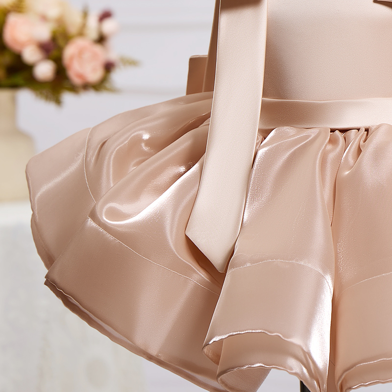 Organza Bow Imitation Pearls Sleeveless Midi Dresses - image 5