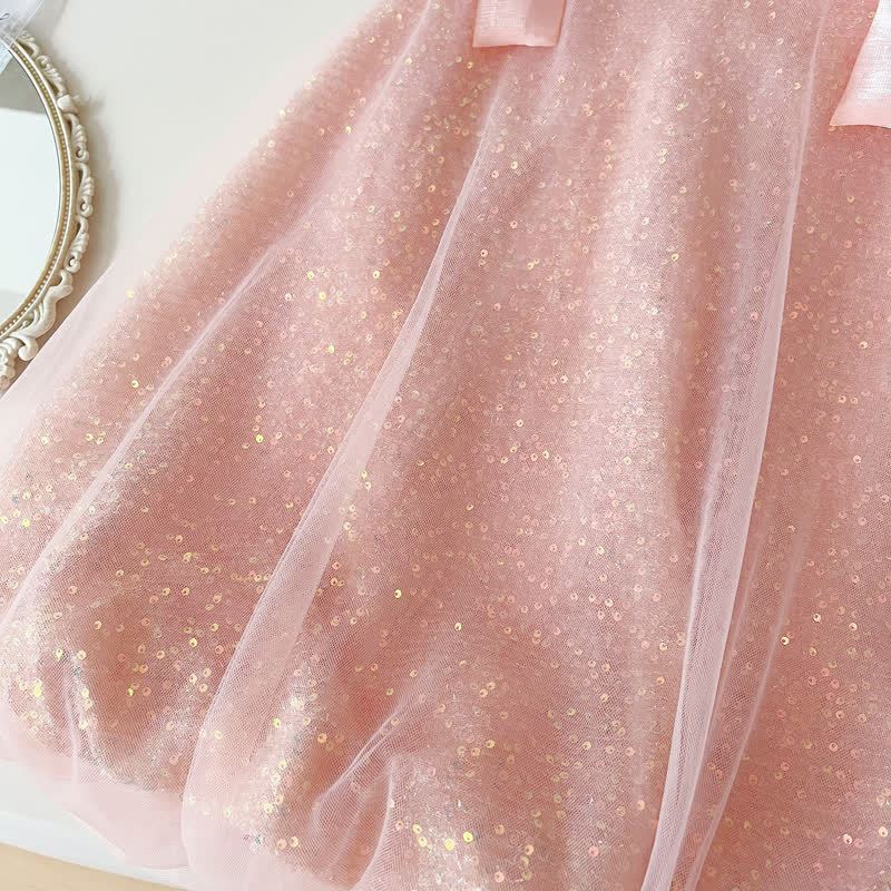 Chemical Fiber Blend Sequins Sleeveless Midi Dresses - image 12