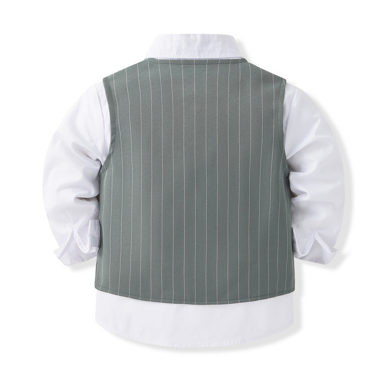 100% Cotton Bow Regular Sleeve Regular Formal Suit - image 32