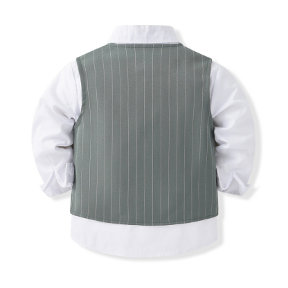 100% Cotton Bow Regular Sleeve Regular Formal Suit - image 32