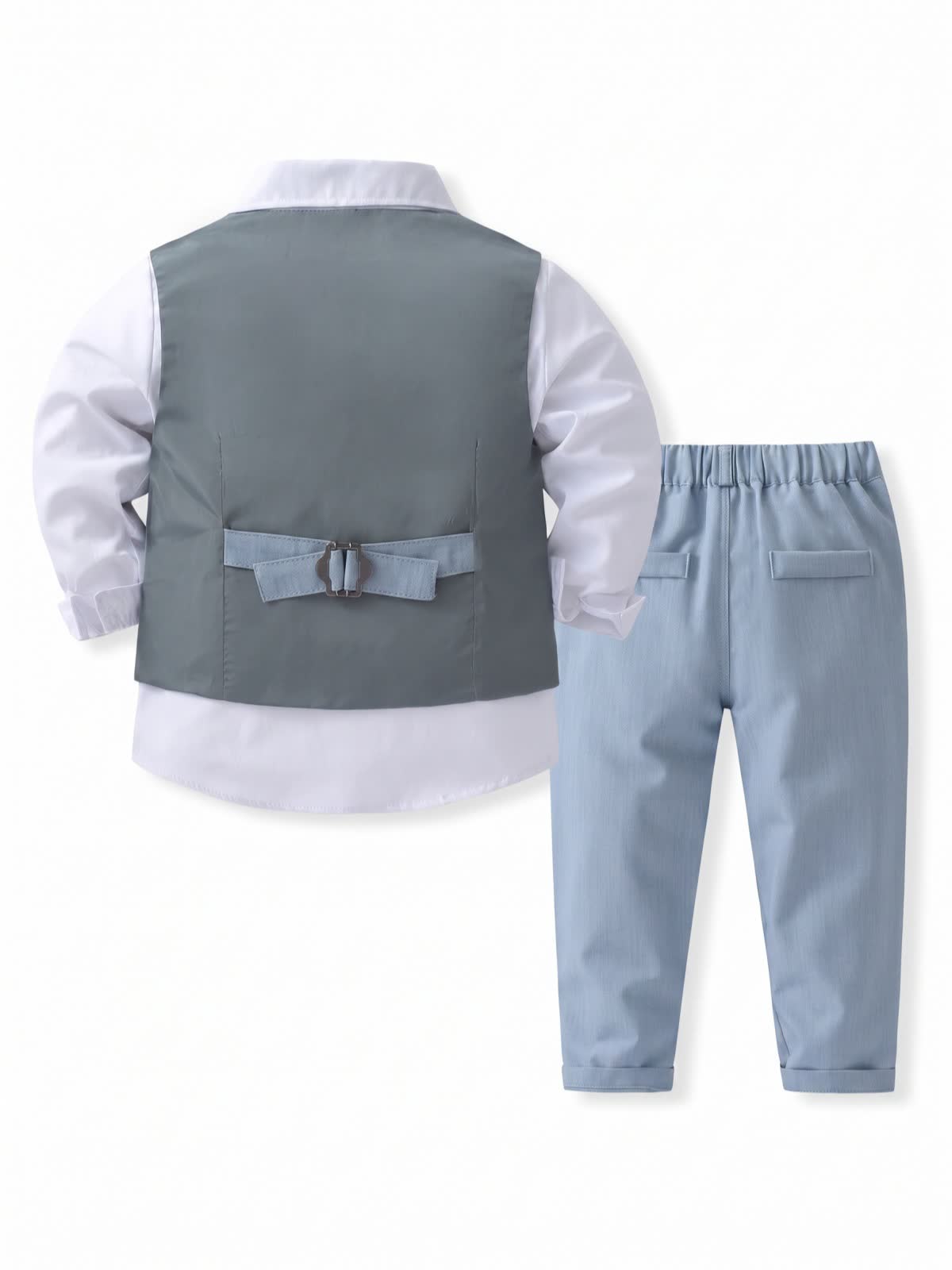 100% Cotton Bow Regular Sleeve Formal Suit - image 21