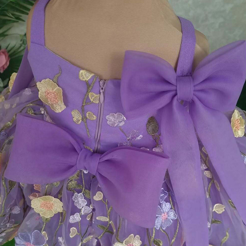 Mesh Bow Rosette Sleeveless Midi Dresses - image 5
